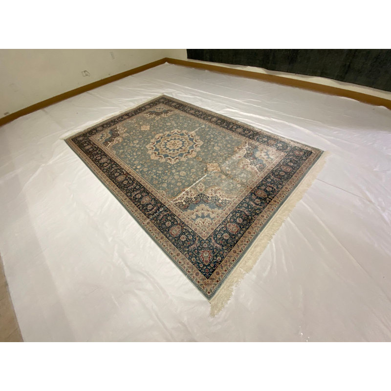 Tapis contemporain contemporain touffeté à la main 6 X 10, Rectangle 5 pi 1 po x 7 pi 6 po