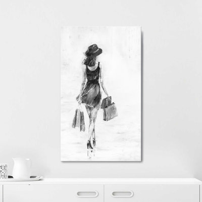 Reproduction sur toile, "Jour de magasinage I" par Jolanta Kowalik
