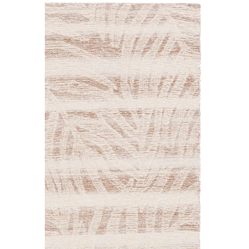 Alixe Hand Tufted Wool Cotton Floral Rug in Beige/Ivory, Runner 2'3" x 8'
