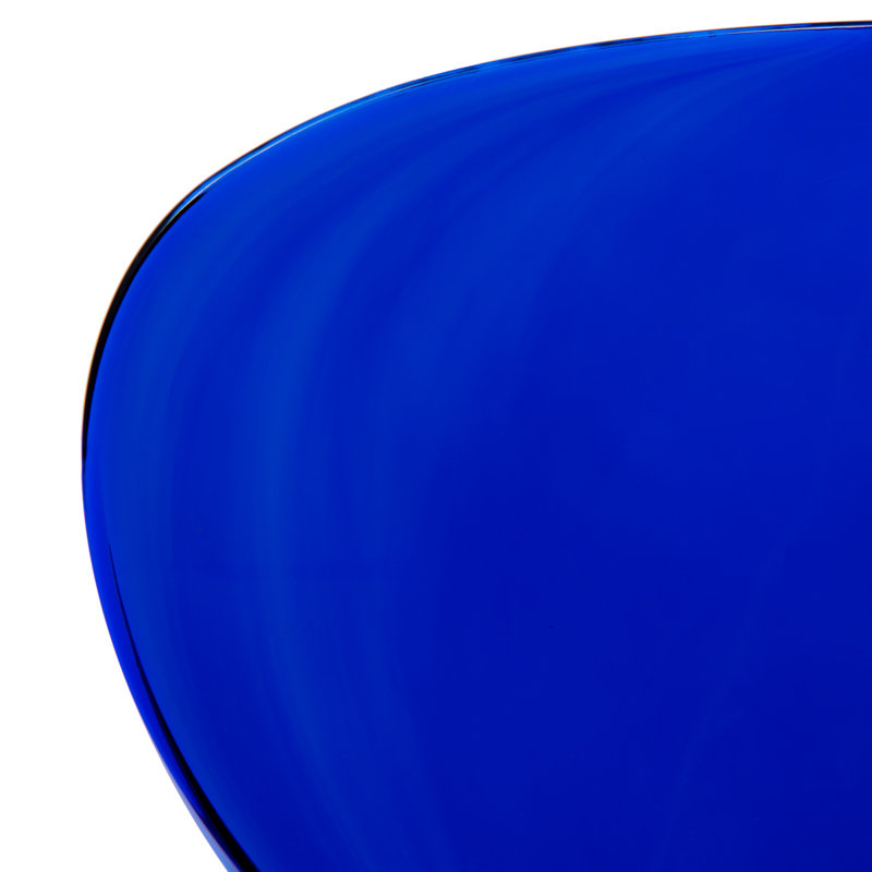 Chaise d'appoint de salle à manger empilable Edenfield, Bleu