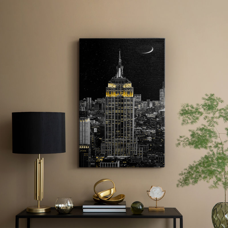 Nuit NY - Cavas enveloppés de galerie, H 36 po x l 24 po