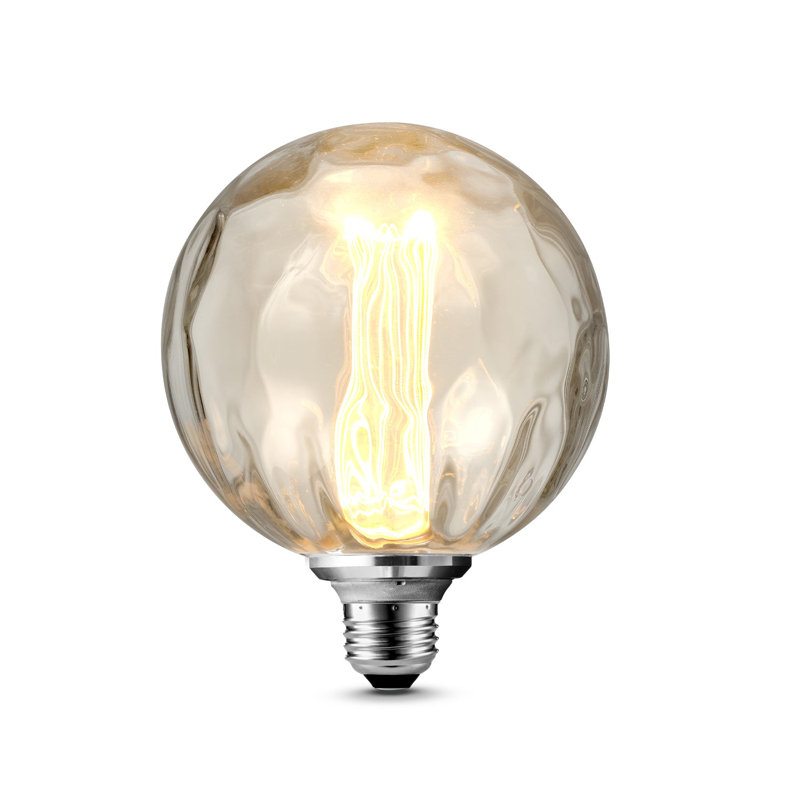 Ampoule DEL 6C985EE27B7F42A1939304E6489E6DEF G40 E26 (Moyen) Blanc chaud Équivalent 4 W Fumé