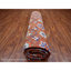 Tapis oriental noué à la main de 9 po x 9 po x 13 po x 6 po orange tissé dense en laine tissée dense, tissé dense à la main 864F68A4E2BC48B08029EE8885BE24B8