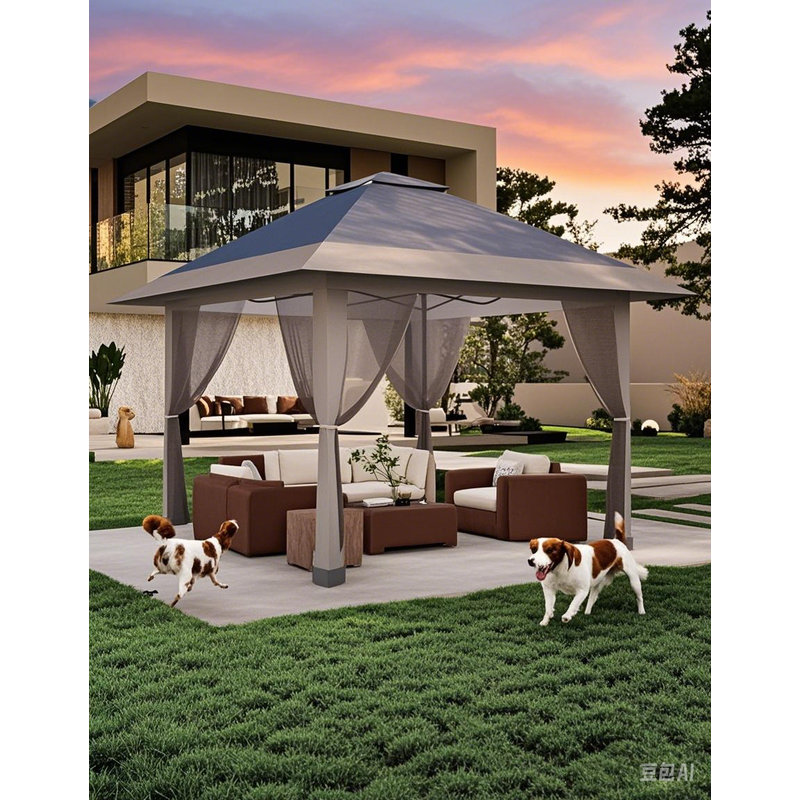 13 Ft. W x13 Ft. D Steel Soft-top Gazebo
