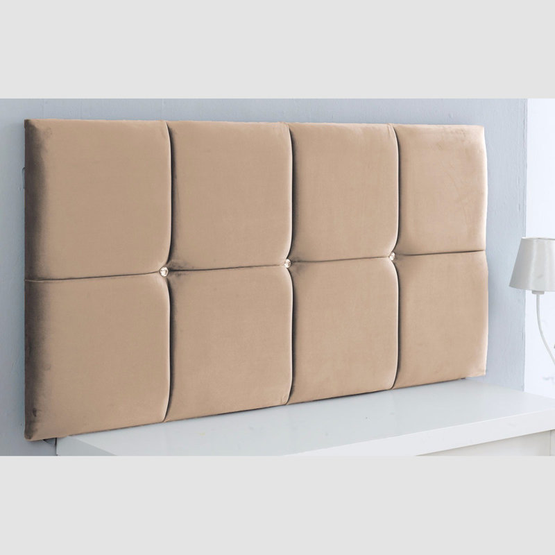 Shields Upholstered Headboard, Single (3'), Coffee