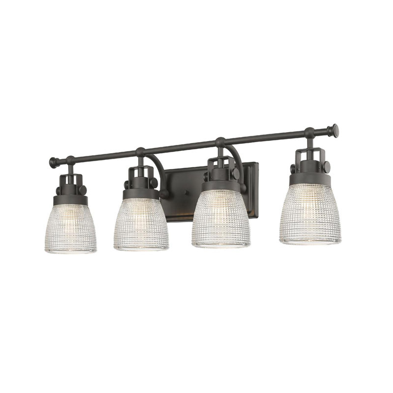 Éclairage pour meuble-lavabo 4 lumières Haigler, Bronze