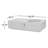Boneva Rectangle Concrete Propane Fire Pit Table