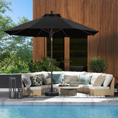 Parasol de patio en oléfine 9 pi 9 pi