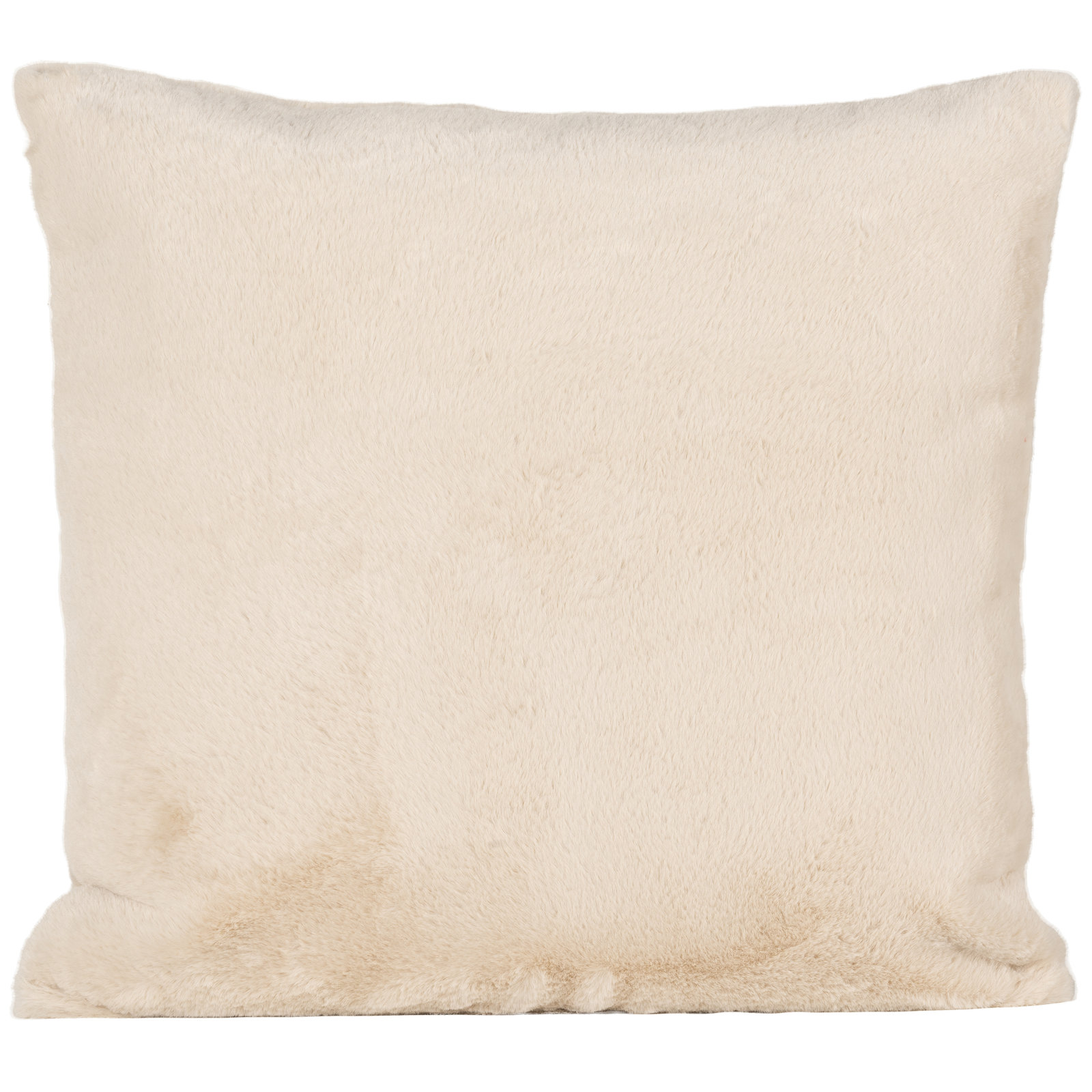 Fawn Faux Fur Throw Pillow, Square 30", Polyester, Brown