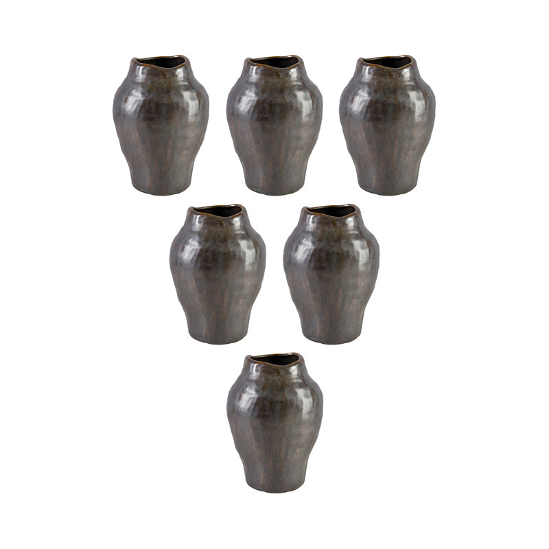 Vase en céramique brun vieilli Rosalind Wheeler