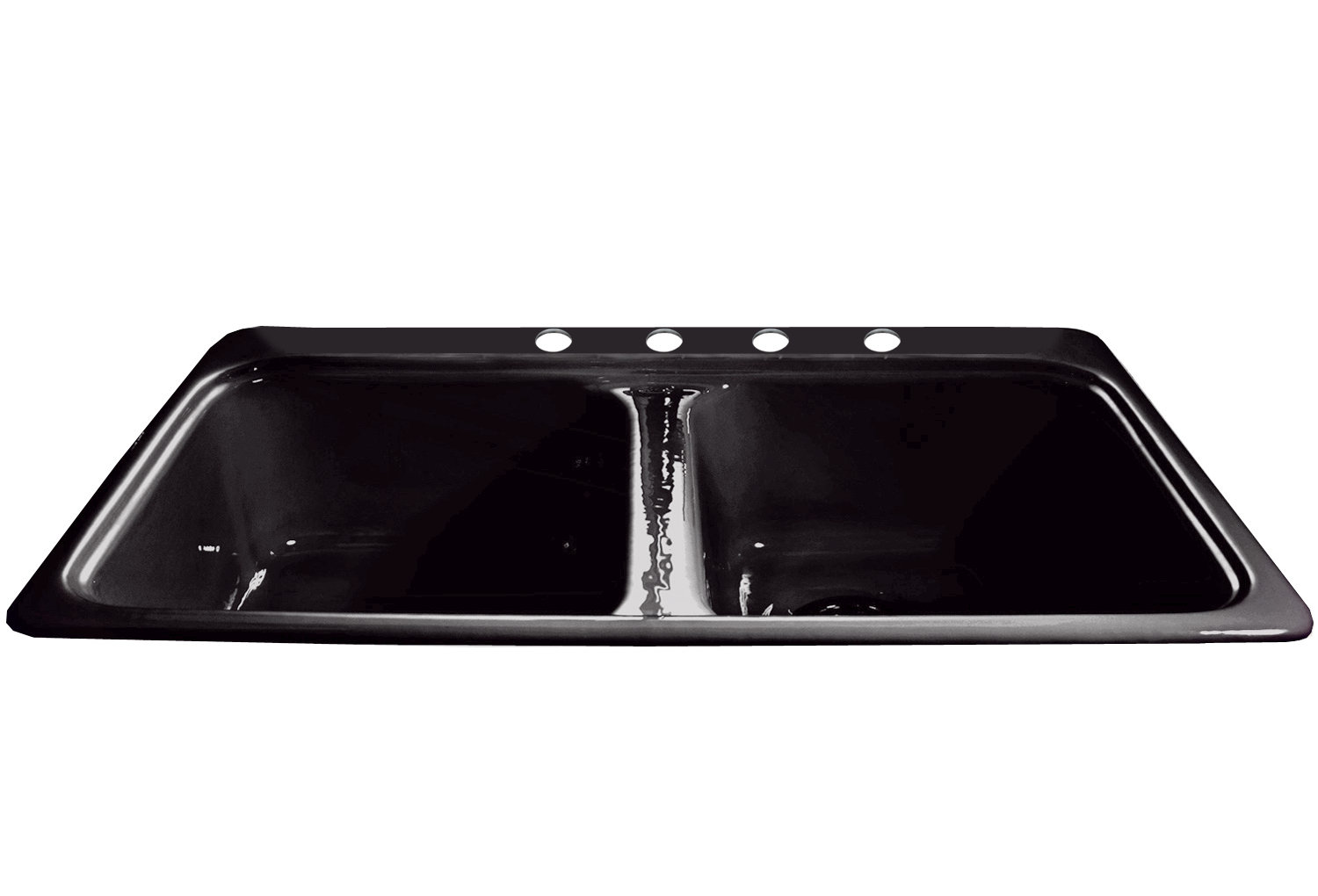 CECO Royal Palm 33'' L DropIn Double Bowl Cast Iron Kitchen Sink