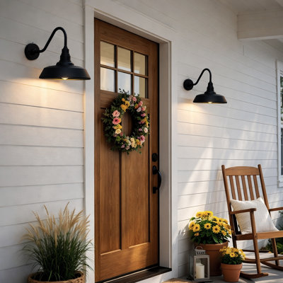 Luminaire de grange noir