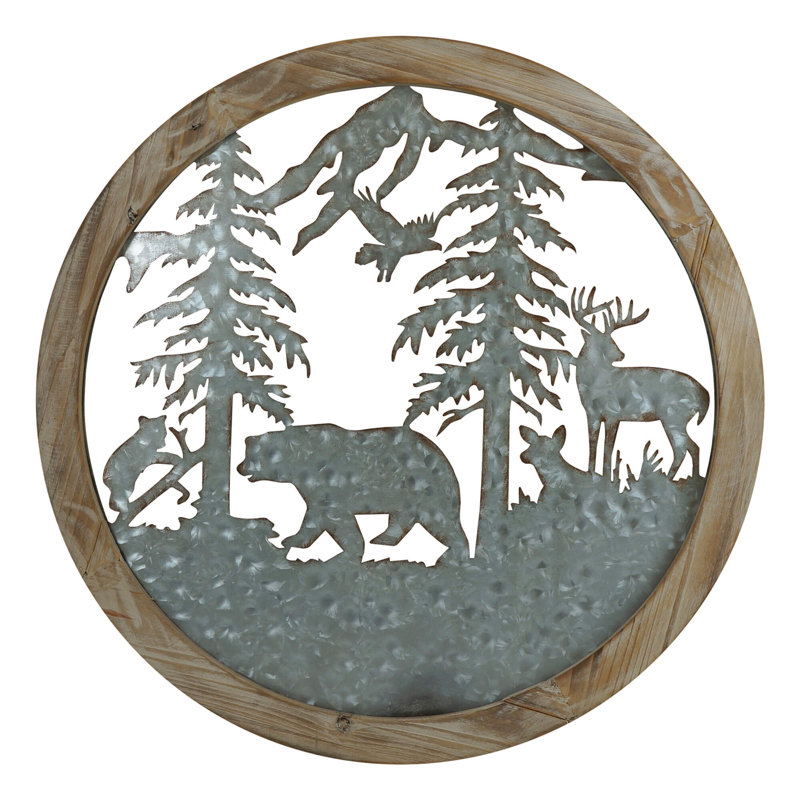 Décoration murale animaux en bois