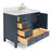 Cambridge 43'' Single Bathroom Vanity with White Quartz Top-277841524