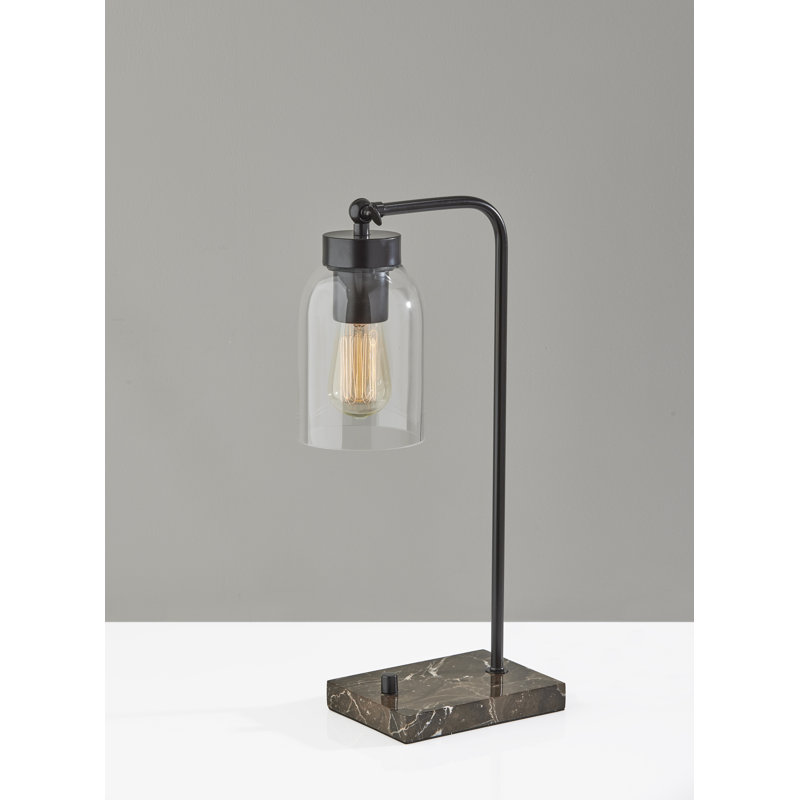 Lampe de bureau 19 po Gemma, Noir