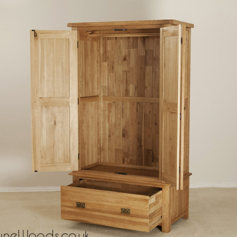 2 Door Solid Wood Wardrobe