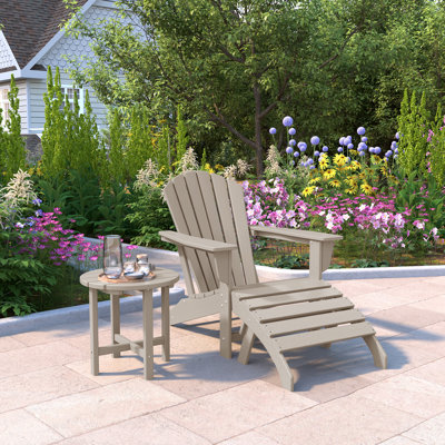 Chaise Adirondack en plastique avec repose-pieds Altura