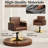 Brown And Gold Salon Chair, Comfortable Stylist Chair With Memory Cushion, Premium Black Salon Chairs For Hair Stylist, 360°Swivel Hydraulic Hair Chairs, Weight Capacity 330 Lbs