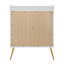 Table de chevet Zeena, finition blanche