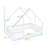 Wood House-Shaped Floor Bed With Guardrails-528129499-528129508