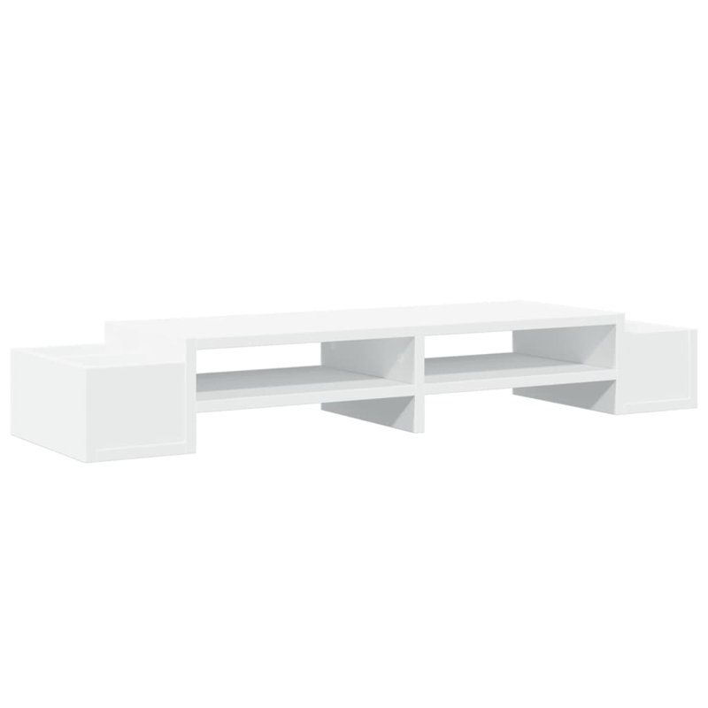 Dedrik Manufactured Wood Monitor Stand, White