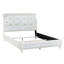 Lit double Dorothy, similicuir blanc perle et finition ivoire-564602180