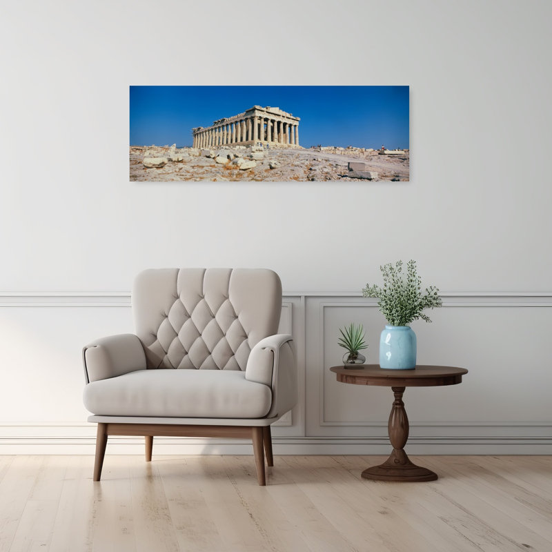 Parthénon, Athènes, Grèce, architecture contemporaine, art mural, H 12 po x l 36 po