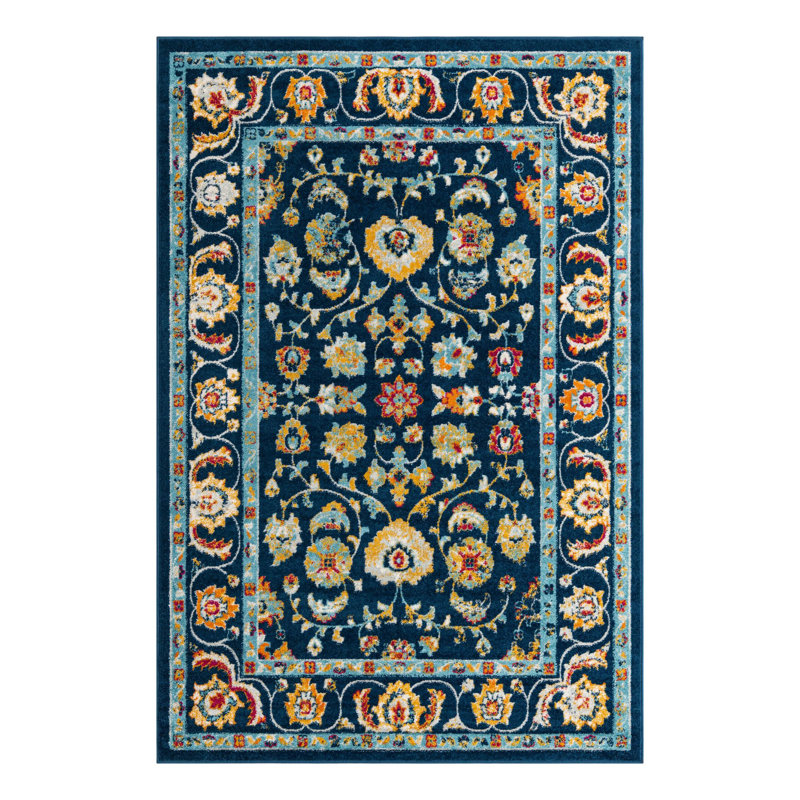 Arenas Floral Indoor Rug, Rectangle 6' x 9'