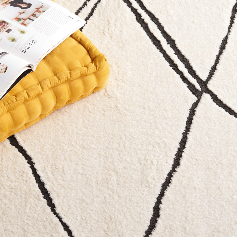 Tapis à motif géométrique Melody Performance, Tapis de couloir 2 pi 2 po x 8 pi