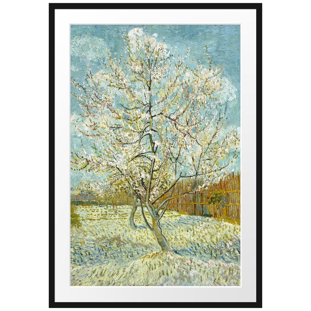 Gerahmter Kunstdruck The Pink Peach Tree von Vincent Van Gogh