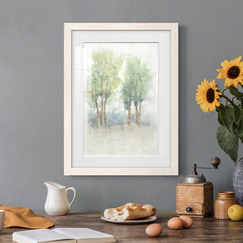 Cadre Spontane Landscape II Premium mat - prêt à être accroché, Blanc, H 44 po x l 31 po x P 1 po