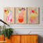 Tropical Cocktail II - ensemble de 3 peintures sur toile tendue-345752731