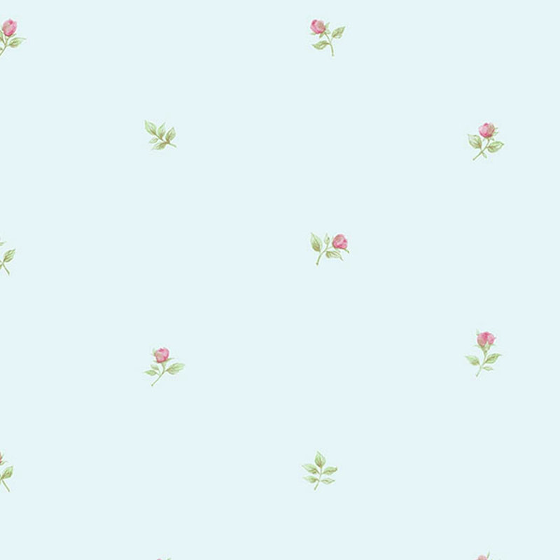 Glidden Floral Roll, Light Blue