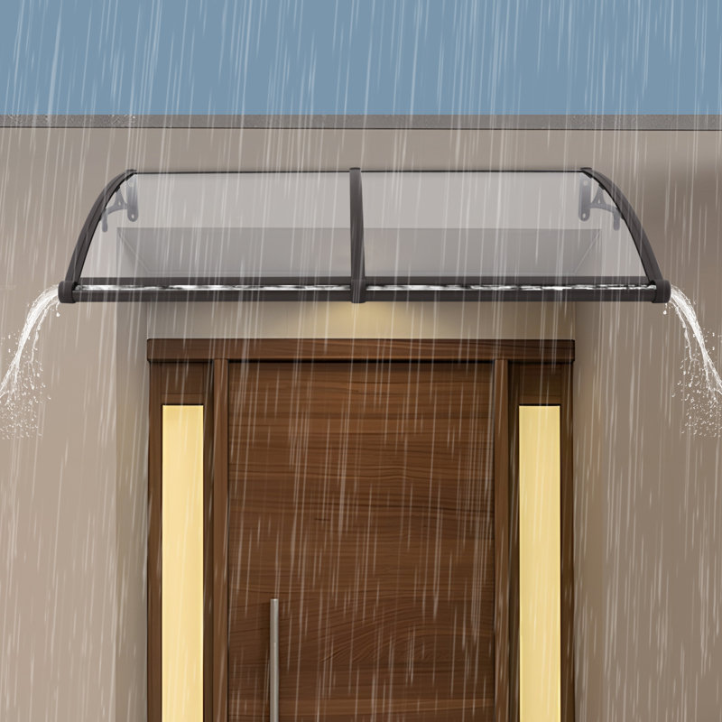 Metal Fixed Awning, CoffeeClear