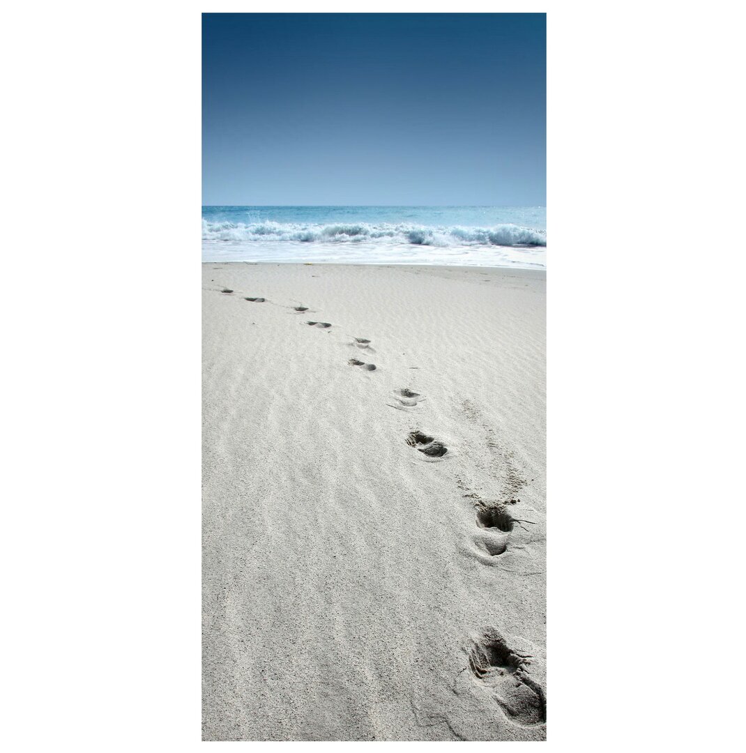 Magnettafel Spuren im Sand