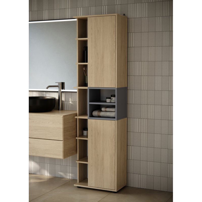 Shealee Linen Cabinet, Grey