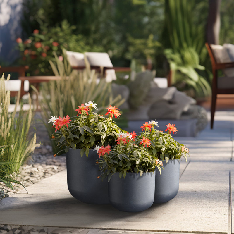 Jacolies Handmade Pot Planter, Black