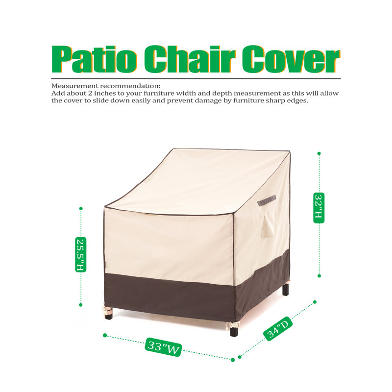 Housses de patio d'extérieur imperméables de qualité supérieure: tissu dernier cri anti-déchirure, garantie de 3 ans