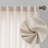 Dabachi Linen Textured Semi-Sheer Back Tab Curtain Pair-1114987894-1114987893