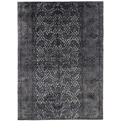 Tapis noir / gris 6 pi x 8 pi 11 po Diamondback One-of-a-Kind Diamondback