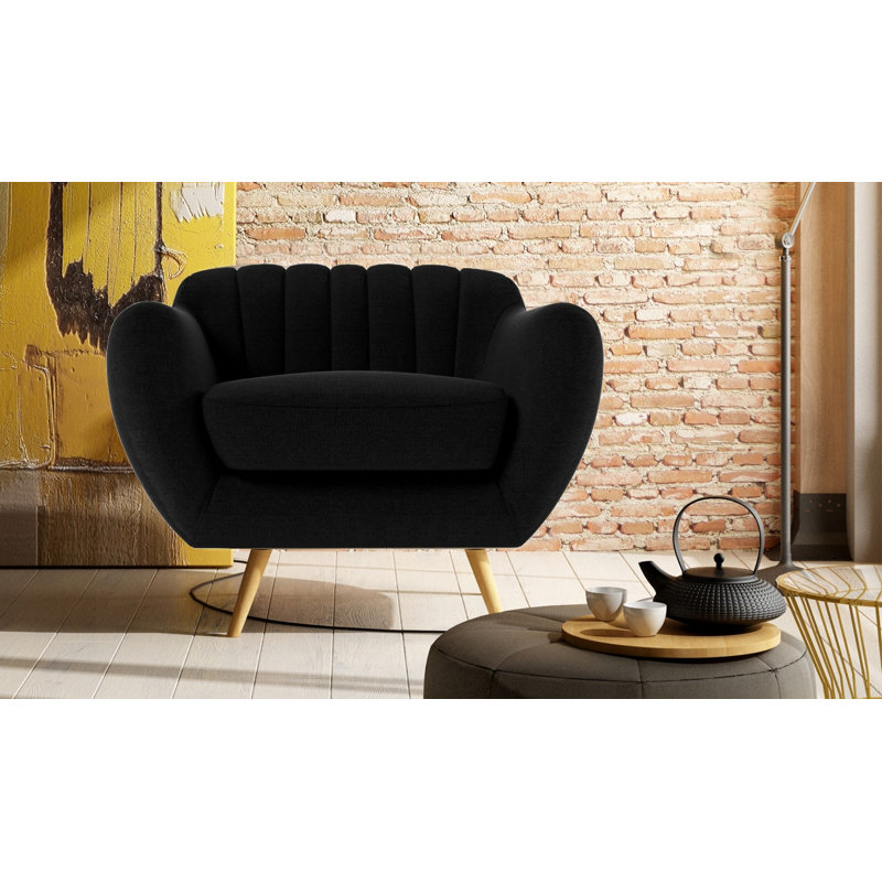 Katharine Upholstered Armchair, Ibiza Charcoal