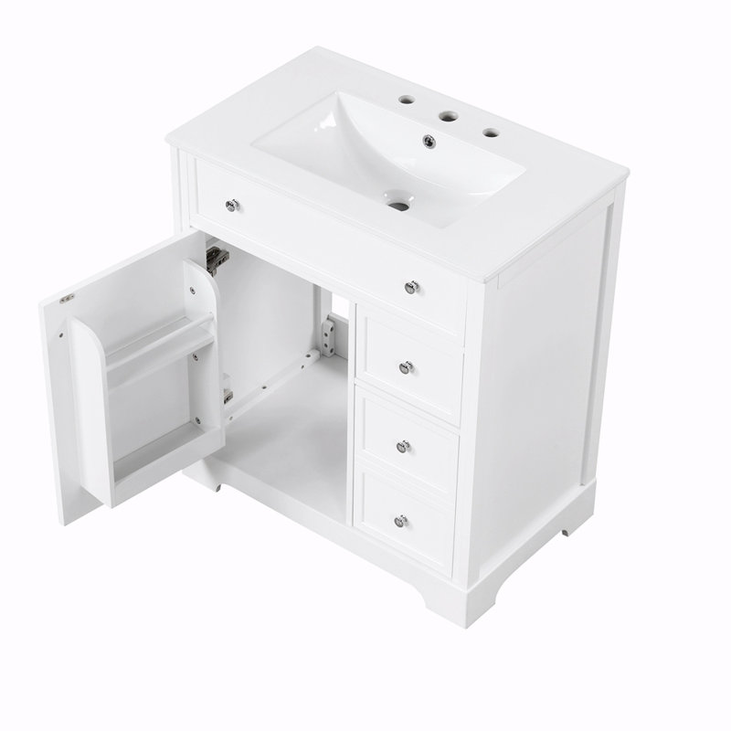 Sharada 30'' Single Bathroom Vanity with Ceramic Top