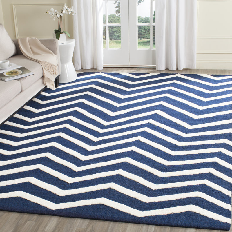 Betton Chevron Wool Hand Woven Area Rug, Rectangle 183 x 274 cm