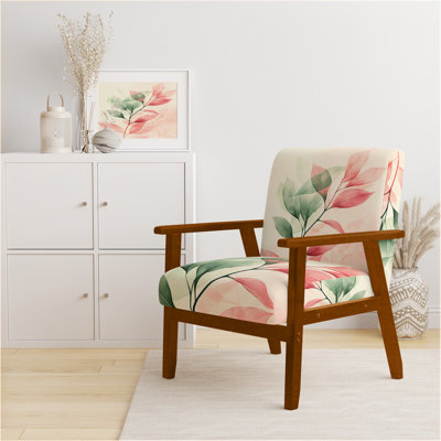 Chaise avec accoudoirs Abstract Botanicals