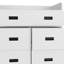 Commode 5 tiroirs Edgemont - blanc