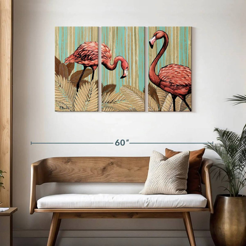 Brampt Retro Flamingo, 28" H x 45" W