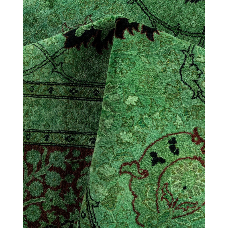 Overyed One-of-a-Kind Rectangle 10'2" X 13'9" Hand Knotted Area Rug