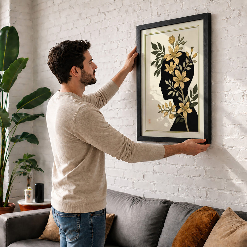 Mind in Bloom Botanical - Framed Print, A1 - 84.1 x 59.4 cm, Unframed