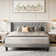 Hilbert Upholstered Low Profile Platform Bed Frame with Headboard