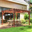 Outsunny 3.3 x 3.3 m Wooden Pergola Kit Grape Trellis Stable Structure